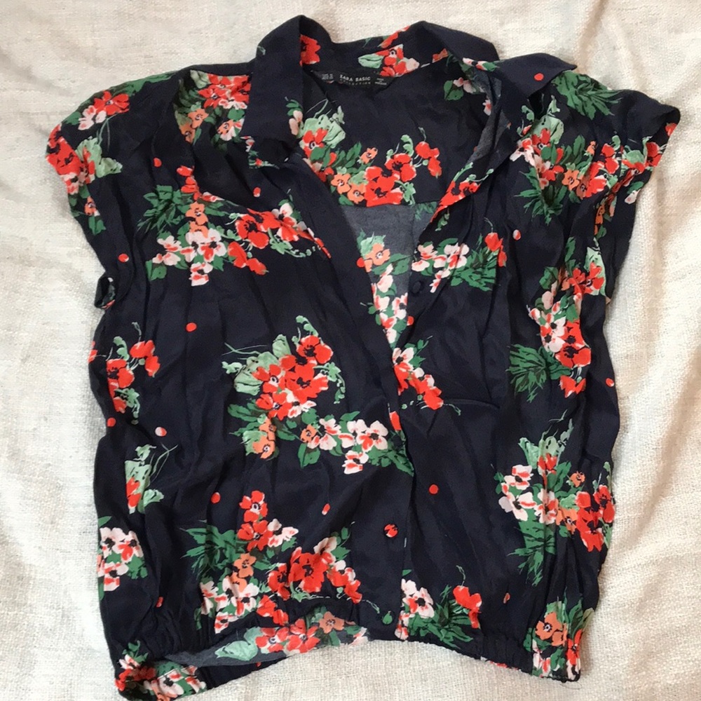 Zara Cropped Blouse
